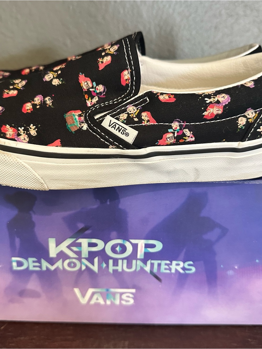 Vans x KPop Demon Hunters Classic Slip-On Black Women’s 7.5 / Men’s 6